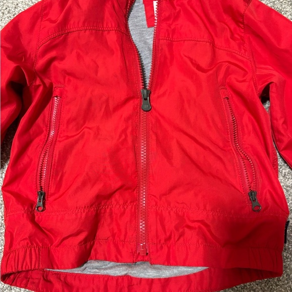 Baby Gap Kids Red Hooded Spring Jacket Size 2 - Picture 2 of 7